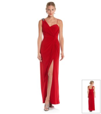 ... shop bridesmaid dresses xscape full length one shoulder cocktail dress