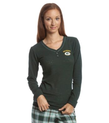 College Concepts Long Sleeve Green Bay Packers Top
