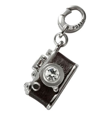 Fossil® Silvertone Camera Charm
