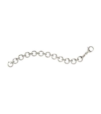 Fossil® Silvertone with Clear Glitz Charm Bracelet