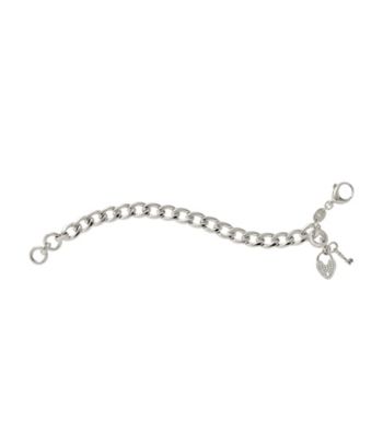 Fossil® Silvertone Links Charm Bracelet