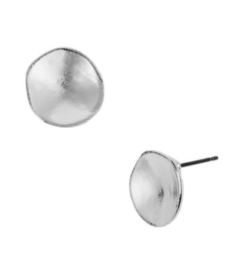 Kenneth Cole® Shiny Silvertone Circle Stud Earrings
