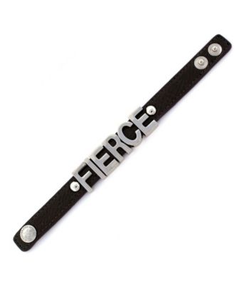BCBGeneration™ Gunmetal and Silvertone Fierce Affirmation Bracelet