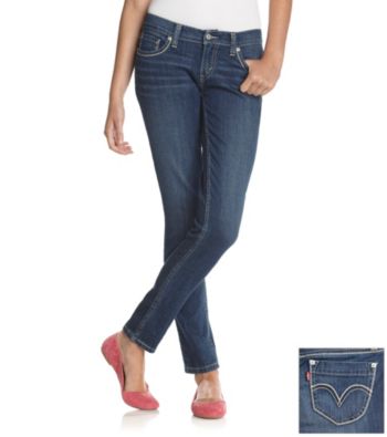 Levi's® Juniors' 524 Summer Rain Triple Needle Skinny Jeans