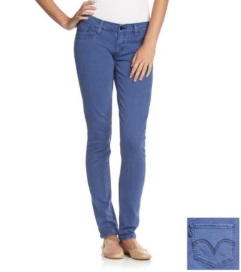 Levi's® Juniors' 524 Bright Blue Skinny Jeans