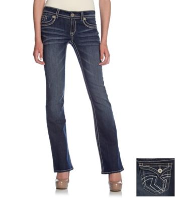 Hydraulic® Juniors' Lola Slim Bootcut Jeans with Flap Back Pockets