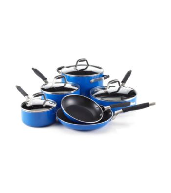 Guy Fieri Nonstick 10-pc. Blue Cookware Set
