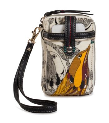 sakroots™byTheSak® Artist Circle Natural Peace Print Smartphoen Wristlet