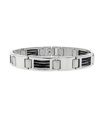 Cable Bracelet with Black Ion Plating