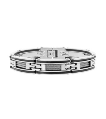Link Bracelet with Cable and Rubber
