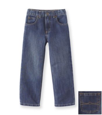 Ruff Hewn Boys' 2T-7 Straight Leg Wax-finish Jeans - Meduim Indigo