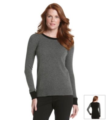 Vertical Design® Cashmere Blend Colorblocked Pullover Sweater
