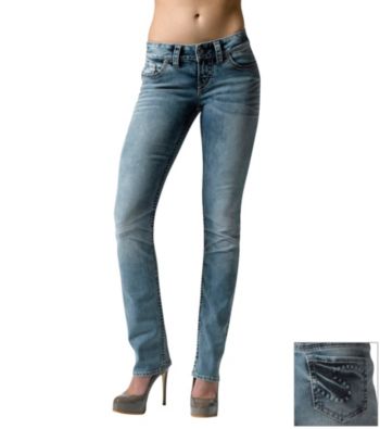 Silver Jeans Co. Petites' Suki Straight Jeans