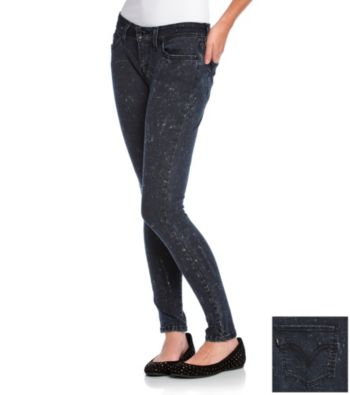 Levi's® Juniors' 535 Bleach Splatter-Print Jean Leggings