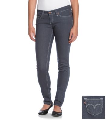 Levi's® Juniors' Demi Curve ID Railroad Stripe Skinny Jeans