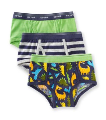 Carter's® Boys' 2-5 Green/Navy 3-pk. Dinosaur Briefs