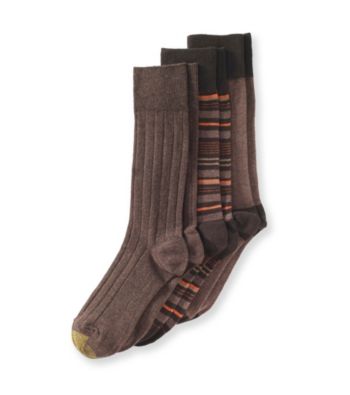 GOLD TOE® Men's Fancy Stripe 3-Pack Crew Socks