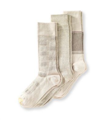 GOLD TOE® Men's Heather Block Plaid 3-Pack Crew Socks