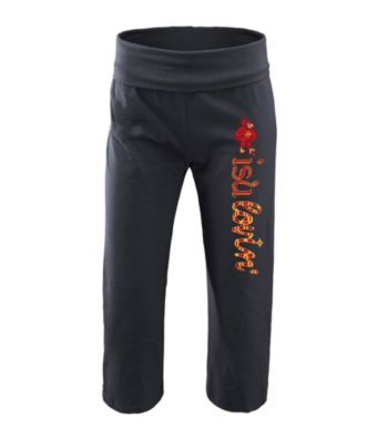 Soffe® Juniors' Iowa State Roll-Top Yoga Pants
