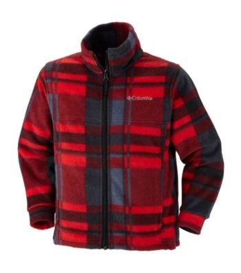 Columbia Boys' 2T-20 Red Plaid Zing™ Fleece