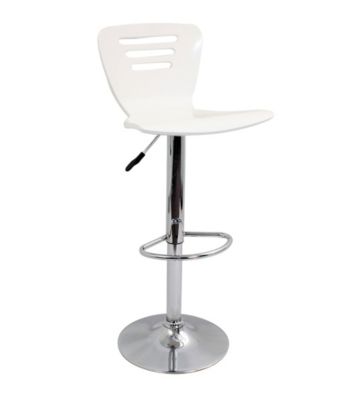 Lumisource® Hue White Barstool