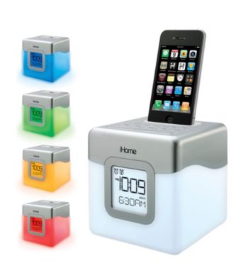 iHome® LED Color-Changing Alarm Clock System for iPhone®/iPod®