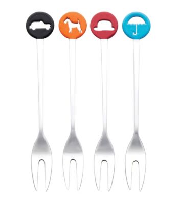 Royal Doulton® Pop in for Drinks Set of 4 Cocktail Forks