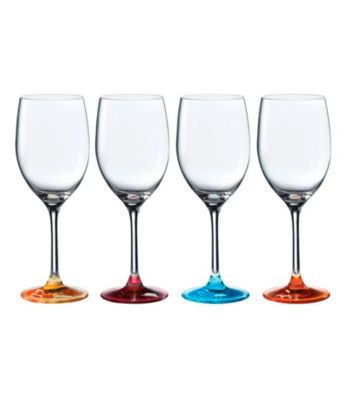 Royal Doulton® Pop in for Drinks Set of 4 Colored Wine Glasses