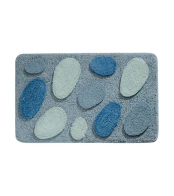InterDesign® 34x21 Blue Pebblz Rug