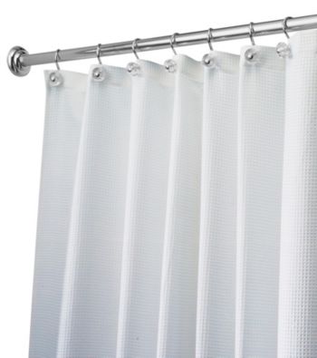 InterDesign® Carlton White Shower Curtain