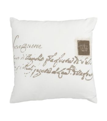 Surya Ivory and Brown Classy Decorative Pillow