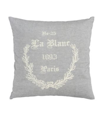 Surya Grey and Ivory Lovely Decorative Pillow