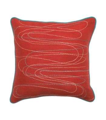 Surya Multi-Colored Lines Decorative Pillow