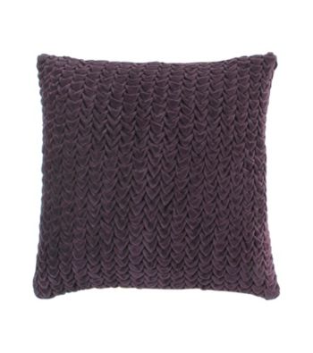 Surya Plum Textural Decorative Pillow