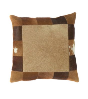 Surya Caramel and Brown Western Decorative Pillow