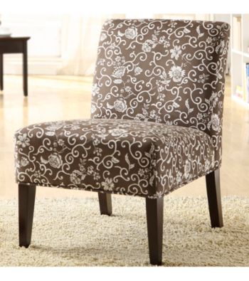 Home Interior Floral Print Lounge Chair
