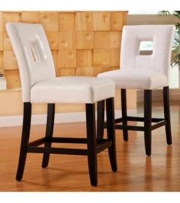 Home Interior Set of 2 Keyhole Back White 24