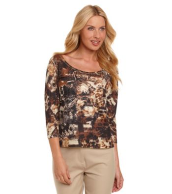 Laura Ashley® Embellished Scoopneck Tee