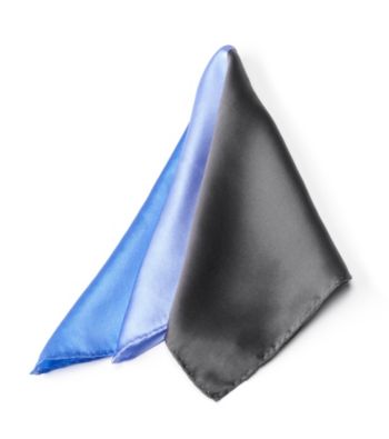 Kenneth Roberts Platinum® Men's Blue Multi Pocket Square