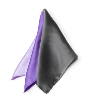 Kenneth Roberts Platinum® Men's Purple Multi Pocket Square