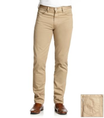 Levi's® Men's Khaki 508 Twill Slim Taper Pants