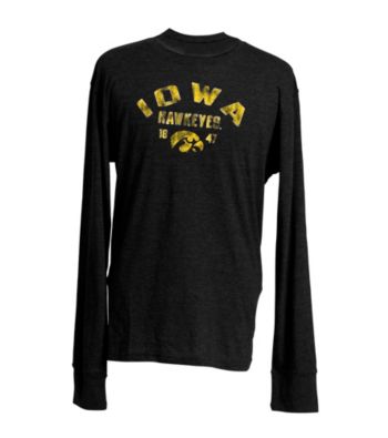 J. America® Men's Black Vintage Iowa Team Graphic Top