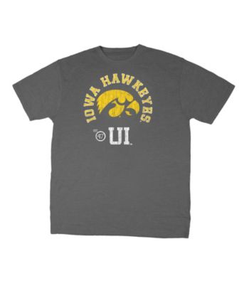 J. America® Men's Charcoal Vintage Iowa Round Logo Tee