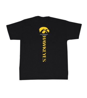 J. America® Men's Black Iowa Vertical Logo Tee