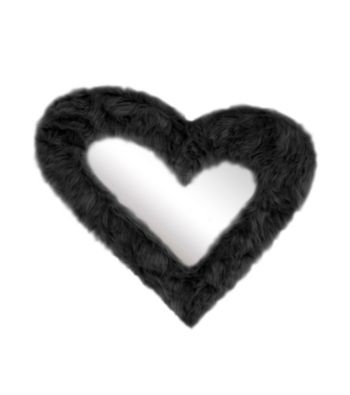 Lumisource Heart Furr Mirror Black