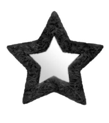 Lumisource Star Furr Mirror Black