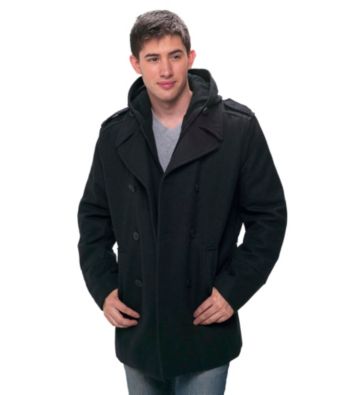 Levi's® Men's Wool Hooded Peacoat