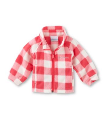 Columbia Baby Girls' Pink Check Benton Springs™ Fleece Jacket