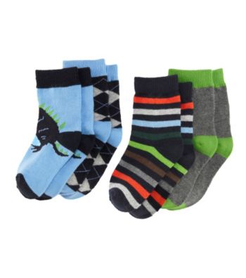 Statements Boys' 4-pk. Dino Argyle Dress Socks