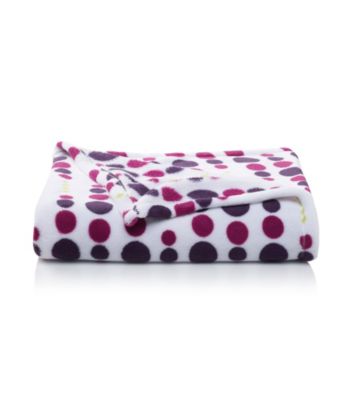 LivingQuarters Micro Cozy Dotted Stripes Throw